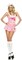 Leg Avenue Women's Pink and White Shipmate Cutie Halloween Costume - Sm/Med
